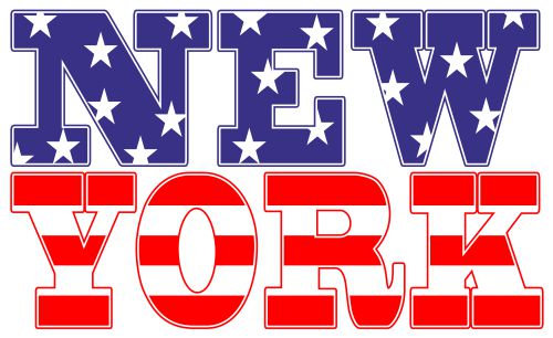 Wandtattoo New York Schriftzug Amerika Fahne www melis folienwerkstatt de Wandtattoo New York Schriftzug Amerika Fahne www melis folienwerkstatt de